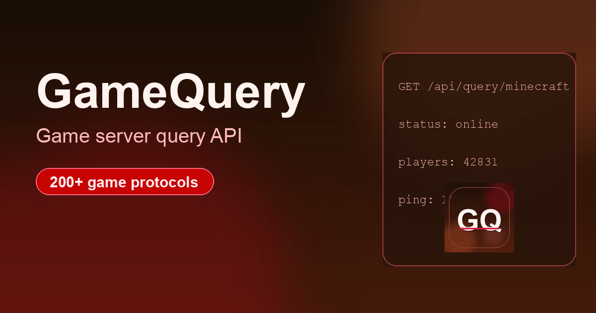 GameQuery | Game Server Query API